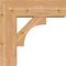 Ekena Millwork Westlake Block Smooth Bracket w/ Offset Brace, Western Red Cedar, 7 1/2"W x 22"D x 22"H BKT0806X22X22WTL05SWR - alternate 2